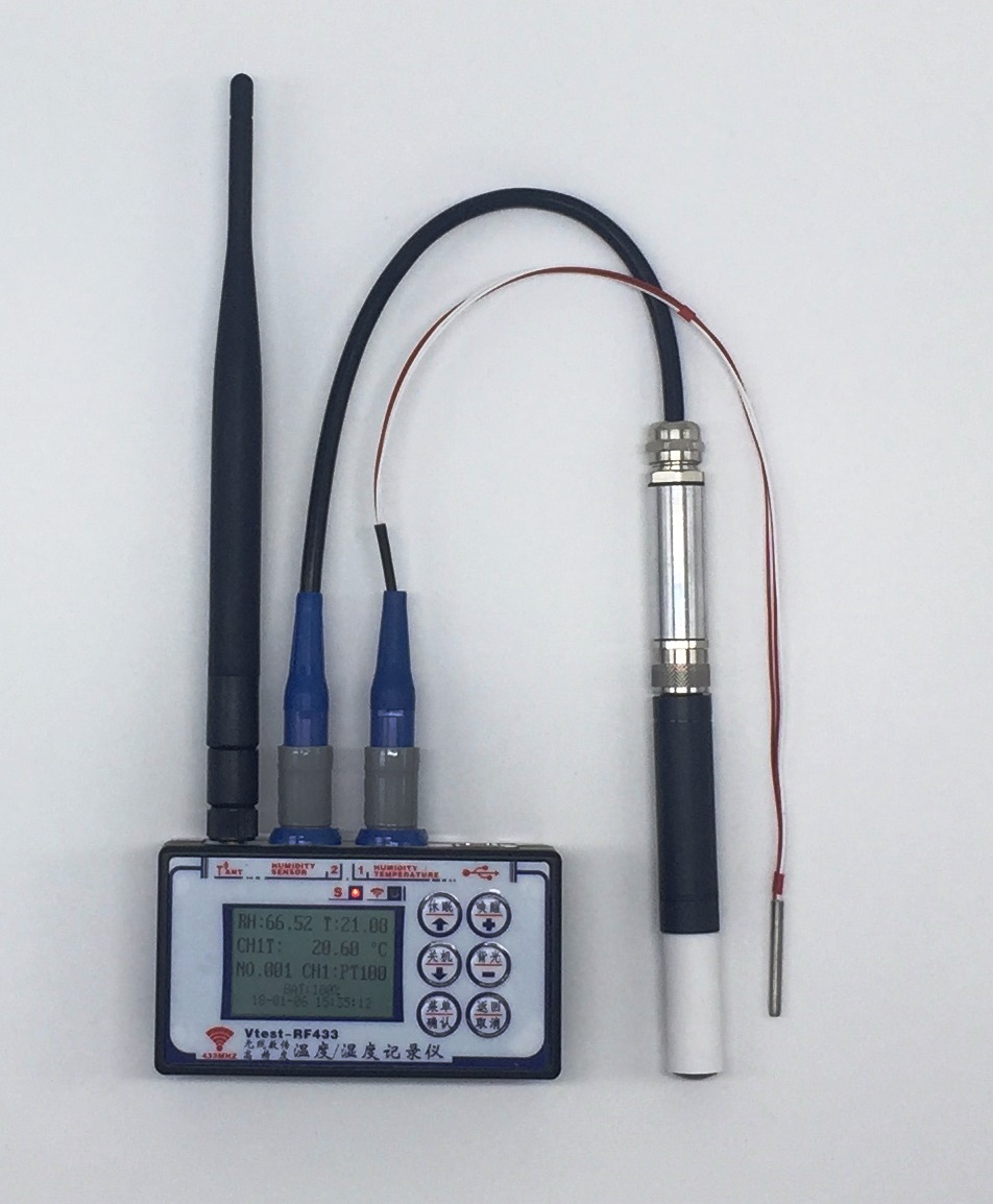 Vtest-RF433 無線大空間高精度溫度、濕度（進程十二生肖澳门开码參量）收集十二生肖澳门开码監測體系